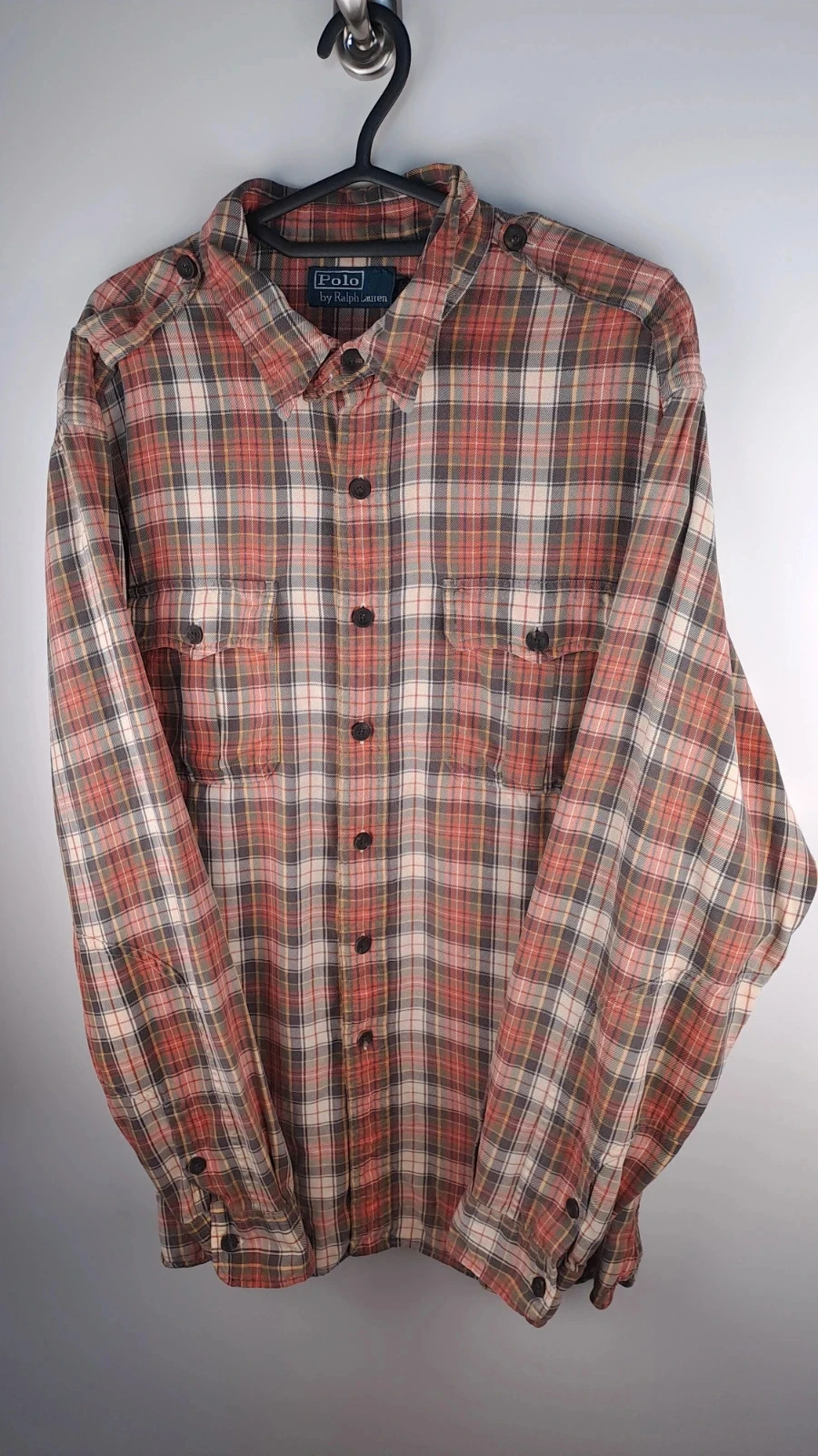 Camisa de cuadros de manga larga / Polo Ralph Lauren / Talla XL / Hombre / Vintage – photo 2